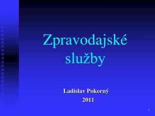 Zpravodajské služby