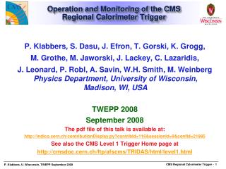 Operation and Monitoring of the CMS Regional Calorimeter Trigger