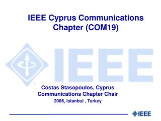 IEEE Cyprus Communications Chapter (COM19)