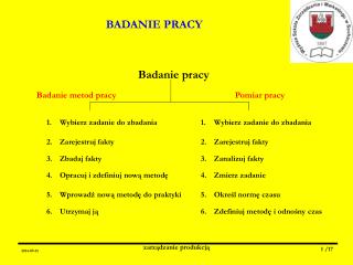 BADANIE PRACY