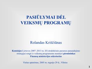 Viešas aptarimas, 2005 m. rugsėjo 29 d., Vilnius