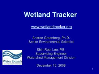 Wetland Tracker