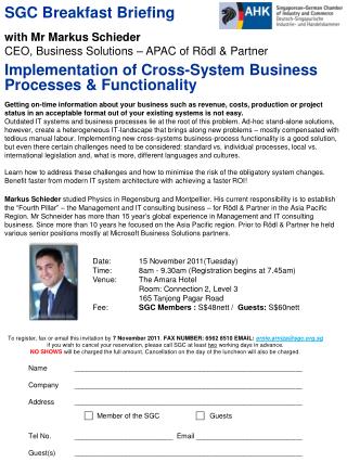 Implementation of Cross-System Business Processes &amp; Functionality