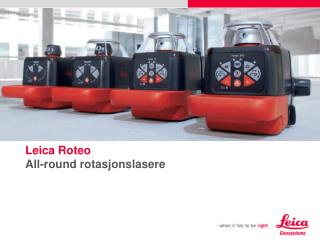 Leica Roteo All-round rotasjonslasere