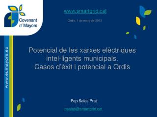 Potencial de les xarxes elèctriques intel·ligents municipals. Casos d ’ èxit i potencial a Ordis