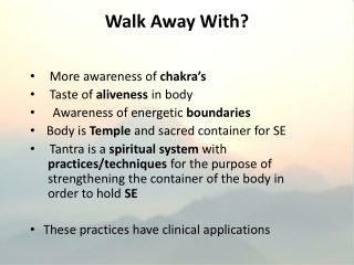 Walk Away With?