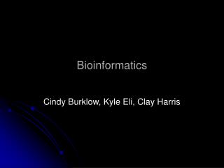 Bioinformatics