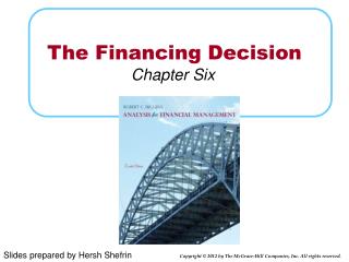 The Financing Decision