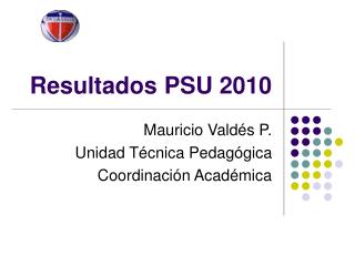 Resultados PSU 2010