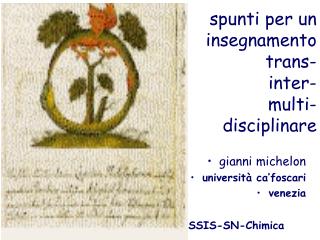 spunti per un insegnamento trans- inter- multi- disciplinare