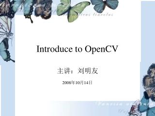 Introduce to OpenCV