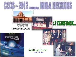 CEOS – 2012 ........ INDIA BECKONS