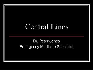 Central Lines