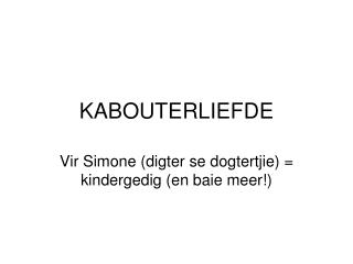 KABOUTERLIEFDE