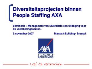 Diversiteitsprojecten binnen People Staffing AXA