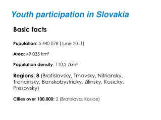 Youth participation in Slovakia
