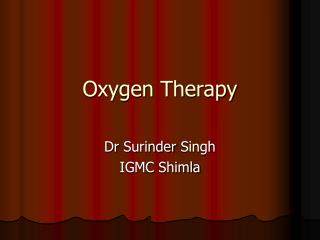 Oxygen Therapy