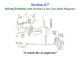 Section 4-7 Solving Problems with Newton’s Laws; Free Body Diagrams