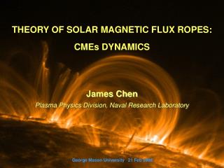 THEORY OF SOLAR MAGNETIC FLUX ROPES: CMEs DYNAMICS