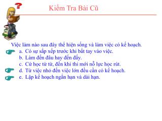 Kiểm Tra Bài Cũ