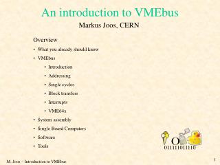 An introduction to VMEbus