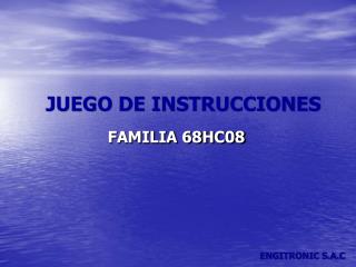 JUEGO DE INSTRUCCIONES