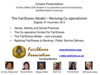 Values, Identity and Social Practices The Co-operative Context for FairShares