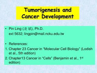 Tumorigenesis and Cancer Development