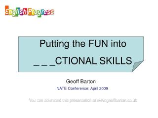 You can download this presentation at geoffbarton.co.uk