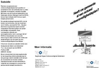 Heeft uw gemeente al een actueel verkeersveiligheidsplan?