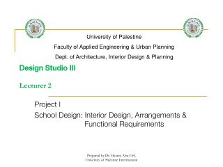 Design Studio III Lecturer 2