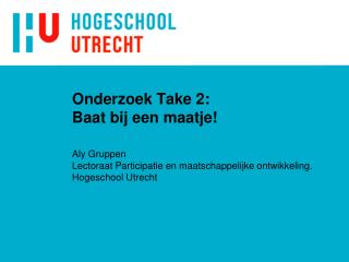 Onderzoek Take 2: Baat bij een maatje!