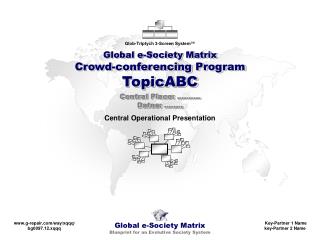 Global e-Society Matrix Crowd-conferencing Program TopicABC