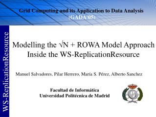 Modelling the √N + ROWA Model Approach Inside the WS-ReplicationResource