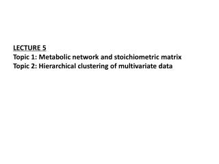 Typical network of metabolic pathways