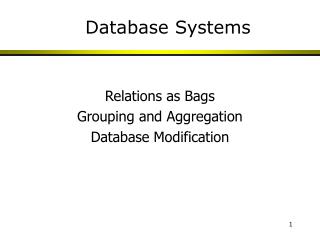 Database Systems