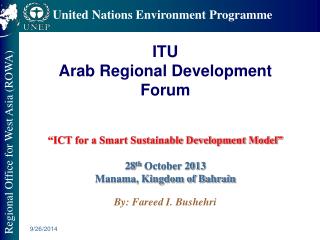 THE ROLE OF ICT IN SUSTAINABLE DEVELOPMENT