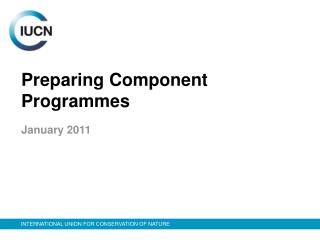 Preparing Component Programmes