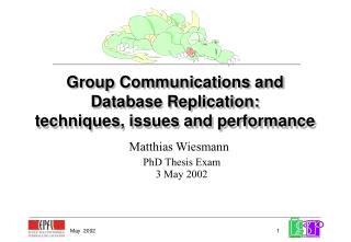 Group Communications and Database Replication: techniques, issues and performance