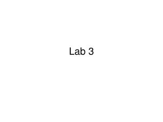 Lab 3