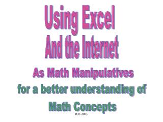 Using Excel