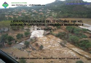 ASSOCIAZIONE 22 OTTOBRE 22ottobre – info@22ottobre