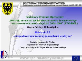 Sektorowy Program Operacyjny