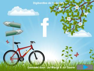 Digibordles de f van fiets