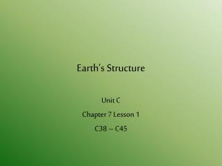 Earth’s Structure