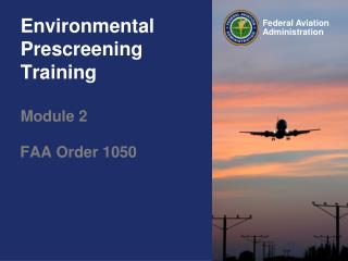 Environmental Prescreening Training Module 2