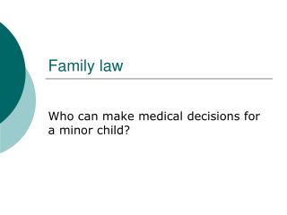 Family law