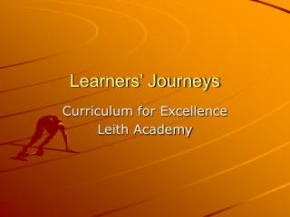 Learners’ Journeys