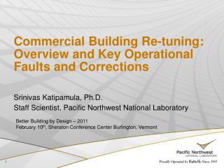 Commercial Building Re-tuning: Overview and Key Operational Faults and Corrections