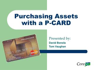 Purchasing Assets with a P-CARD